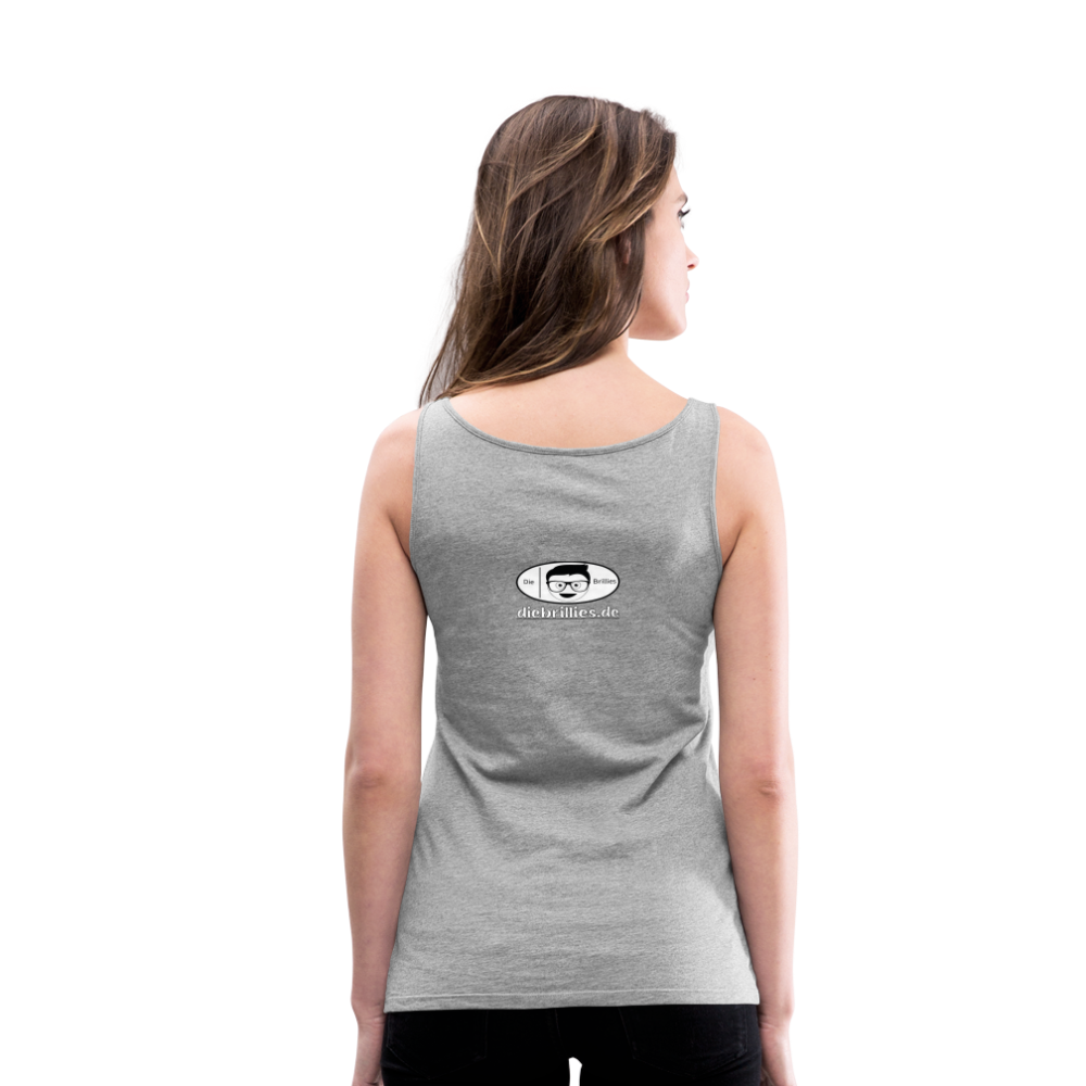 Die Brillies Fanedition - Frauen Tank Top - Grau meliert