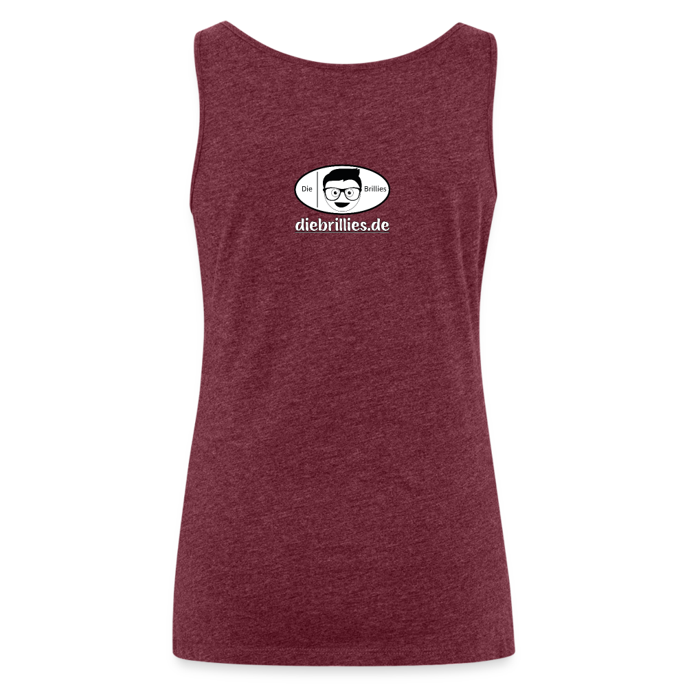 Die Brillies Fanedition - Frauen Tank Top - Bordeauxrot meliert