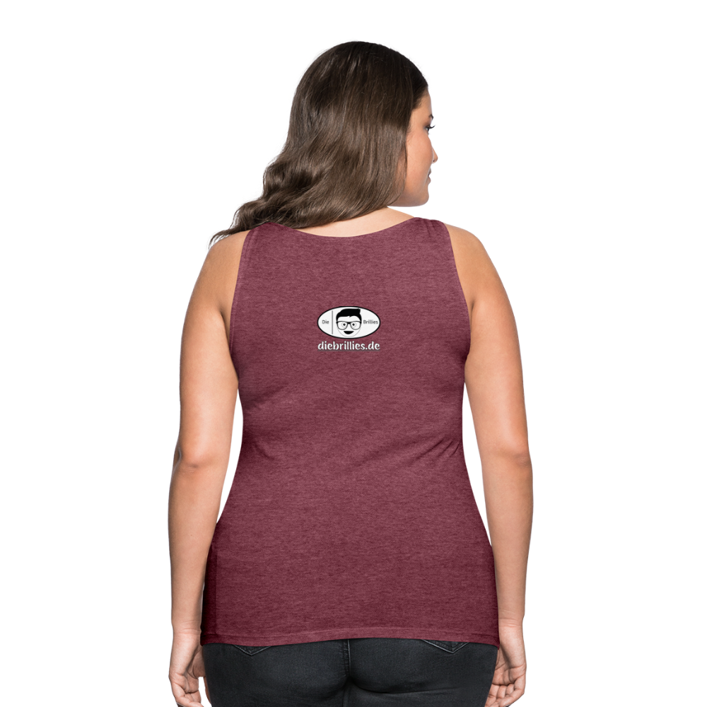 Die Brillies Fanedition - Frauen Tank Top - Bordeauxrot meliert