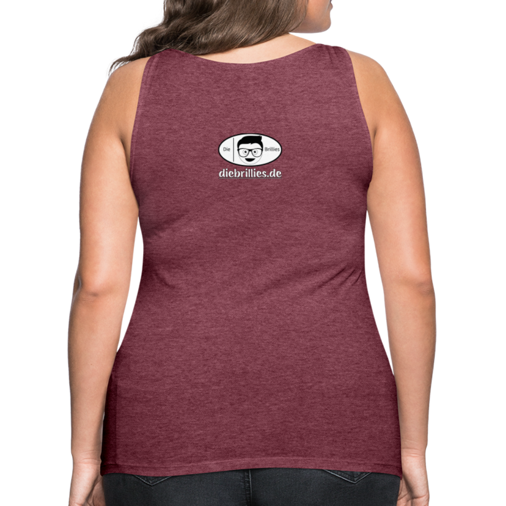 Die Brillies Fanedition - Frauen Tank Top - Bordeauxrot meliert