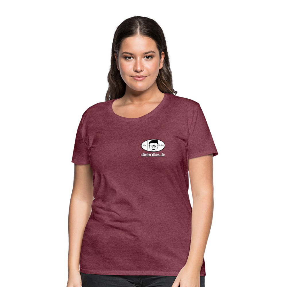 Die Brillies Fanedition - Frauen T-Shirt - Bordeauxrot meliert