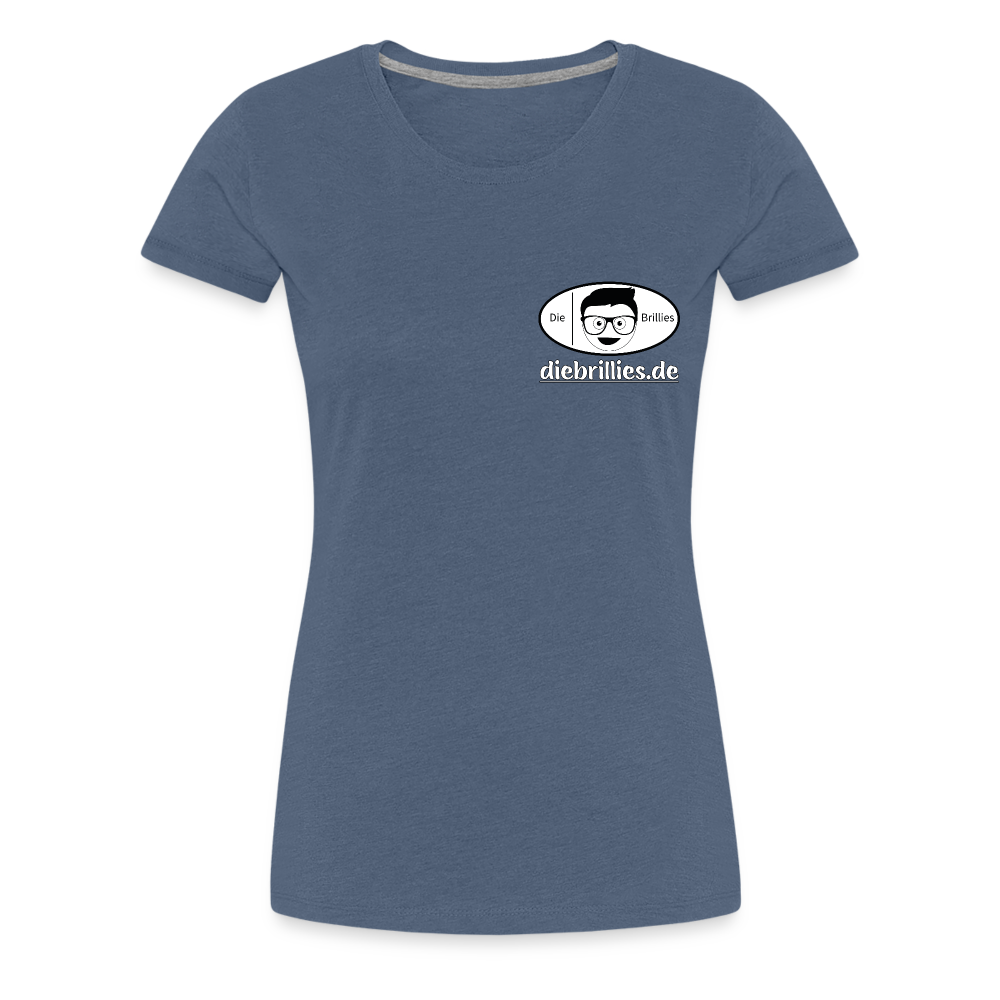 Die Brillies Fanedition - Frauen T-Shirt - Blau meliert