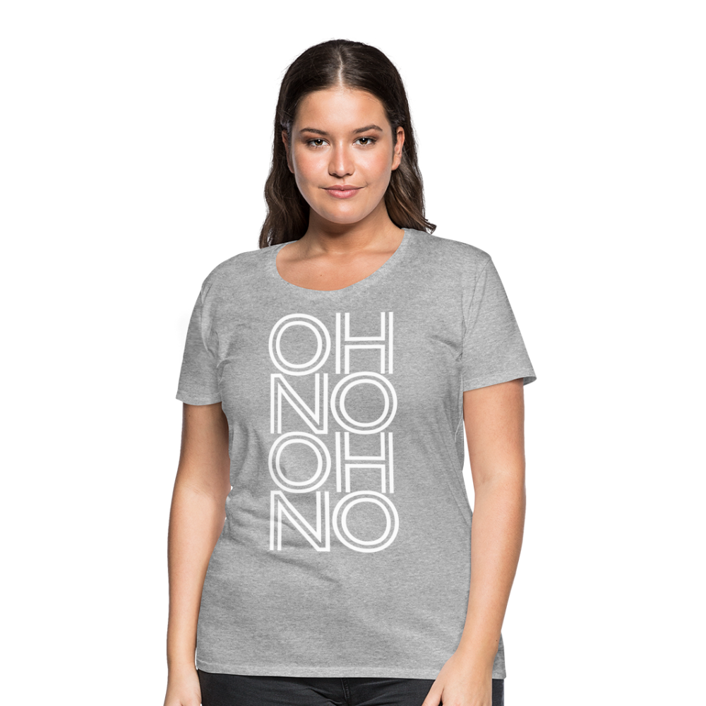 OH NO - Frauen T-Shirt - Grau meliert