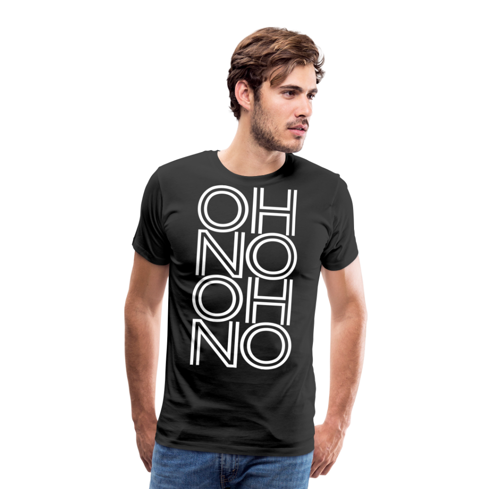 OH NO - Männer T-Shirt - Schwarz