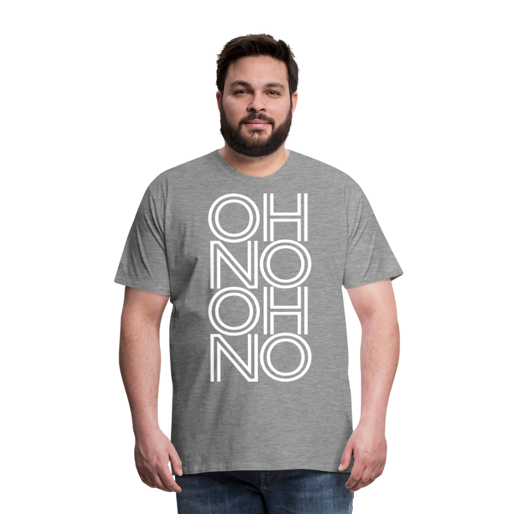OH NO - Männer T-Shirt - Grau meliert