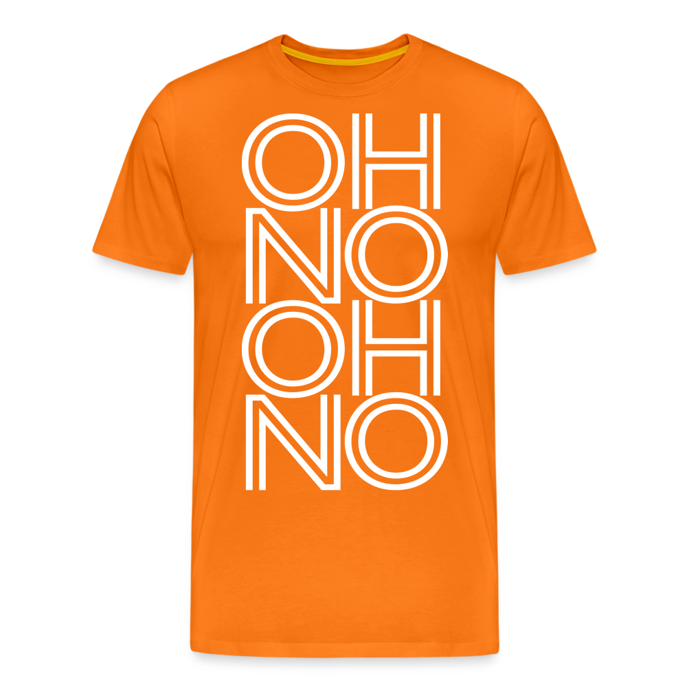 OH NO - Männer T-Shirt - Orange