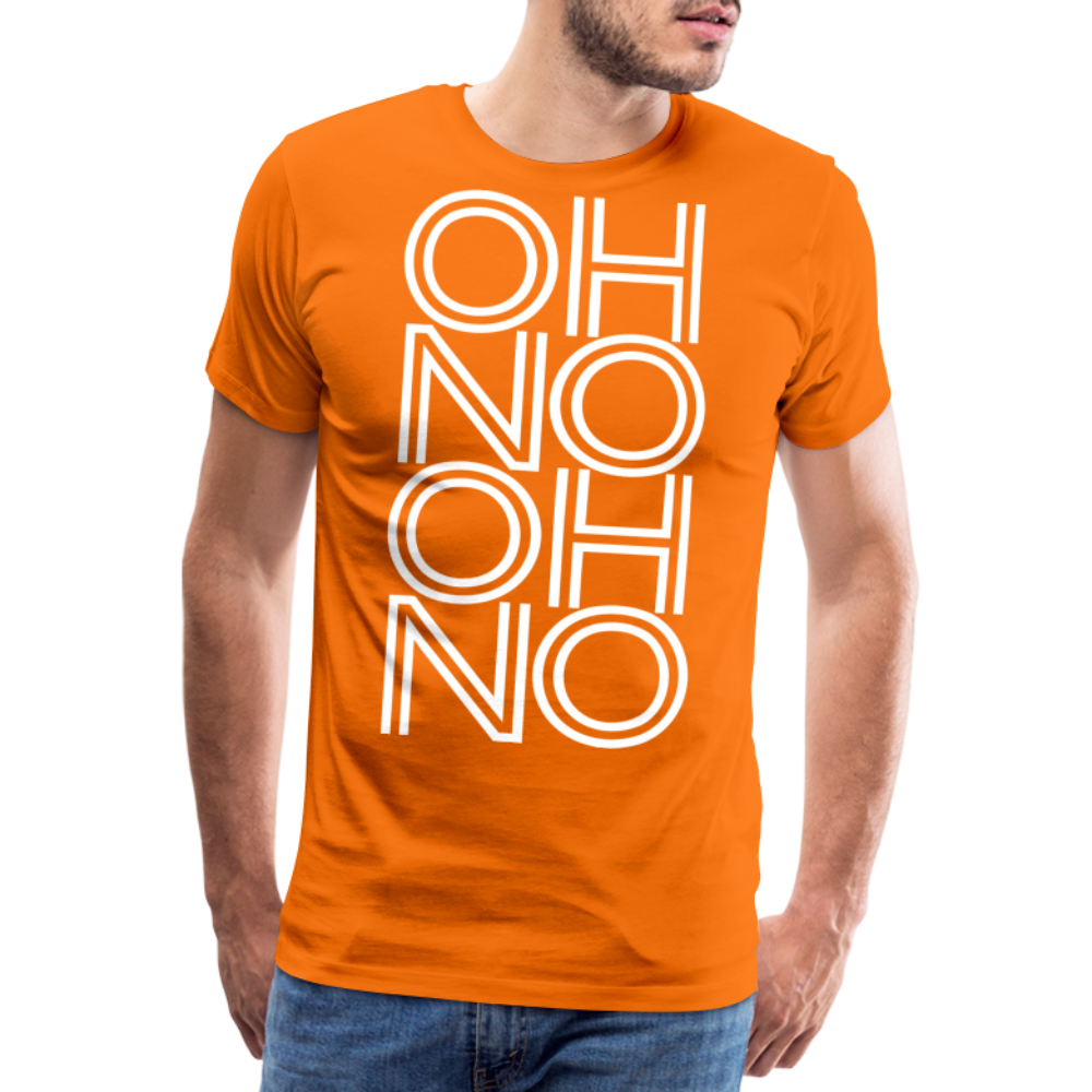 OH NO - Männer T-Shirt - Orange