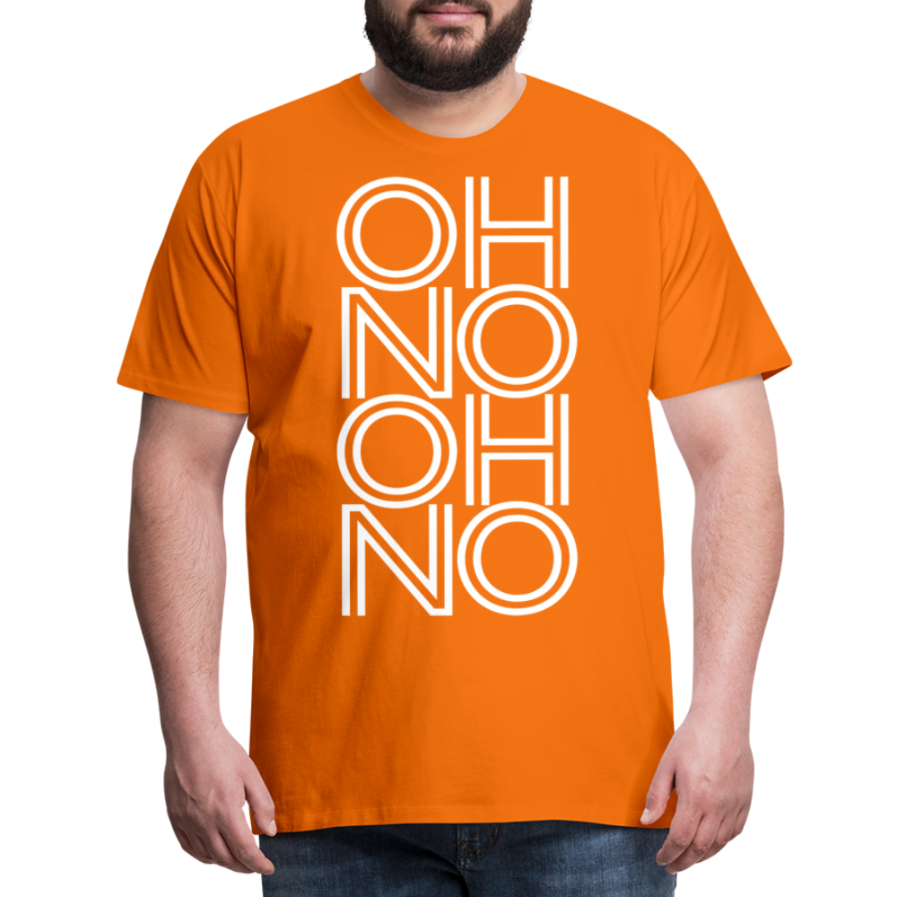 OH NO - Männer T-Shirt - Orange