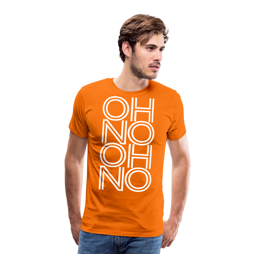 OH NO - Männer T-Shirt - Orange