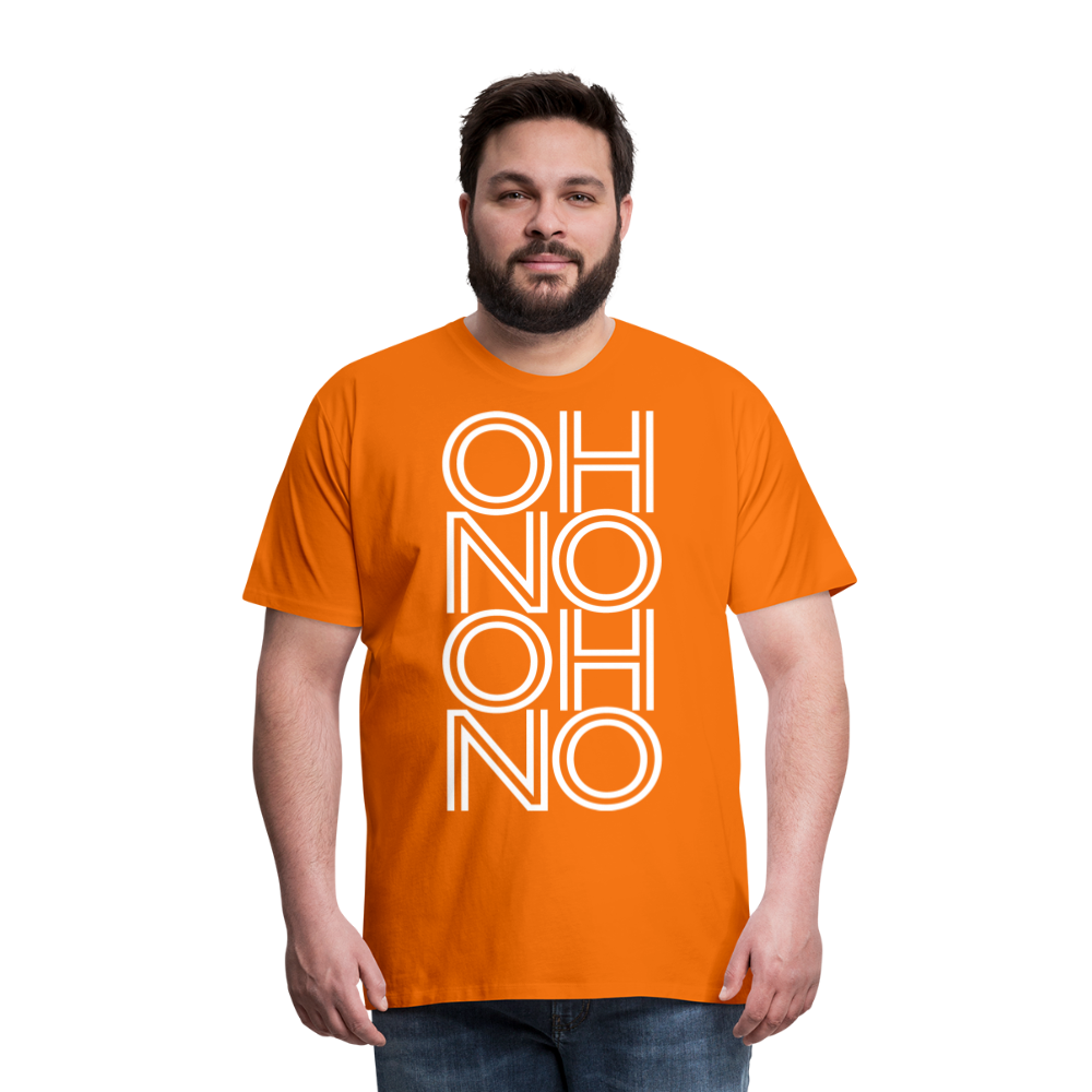 OH NO - Männer T-Shirt - Orange