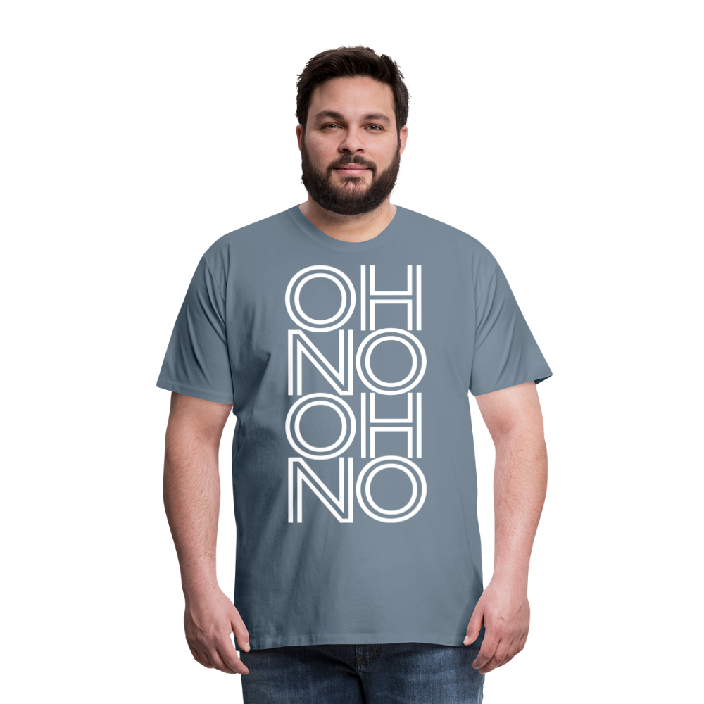 OH NO - Männer T-Shirt - Blaugrau