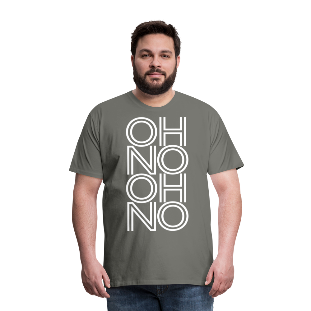 OH NO - Männer T-Shirt - Asphalt