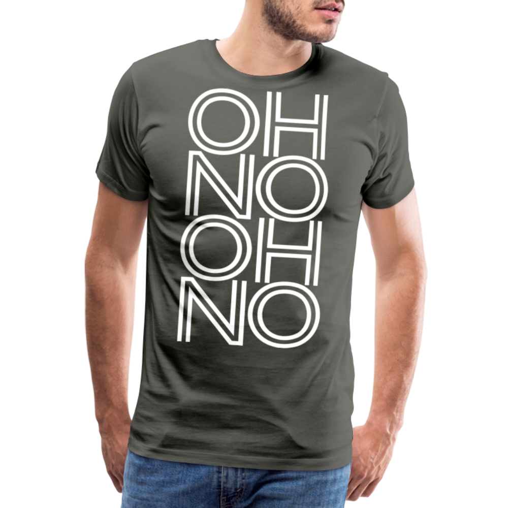 OH NO - Männer T-Shirt - Asphalt