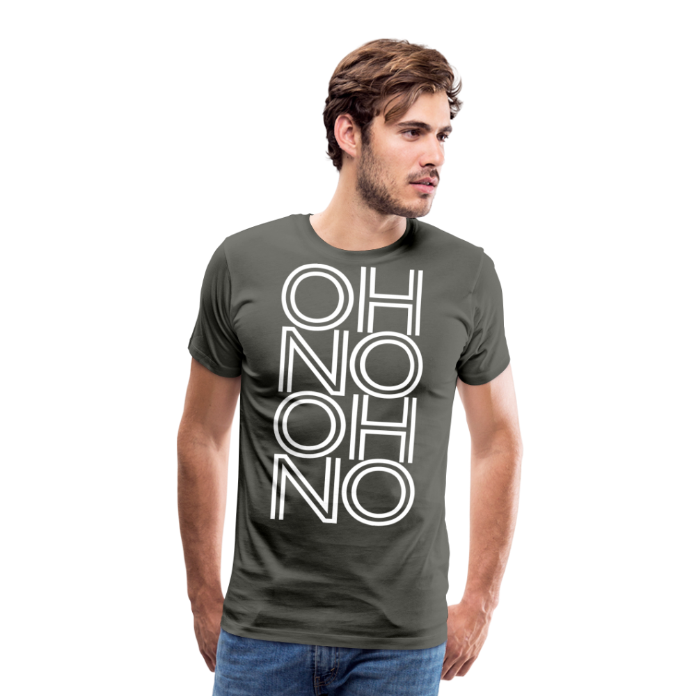 OH NO - Männer T-Shirt - Asphalt