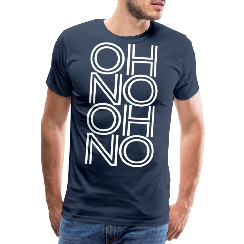 OH NO - Männer T-Shirt - Navy