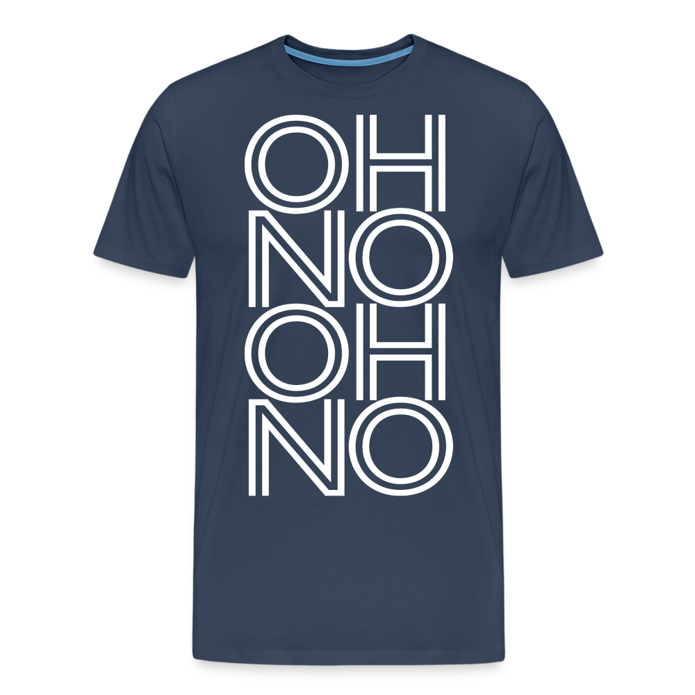 OH NO - Männer T-Shirt - Navy