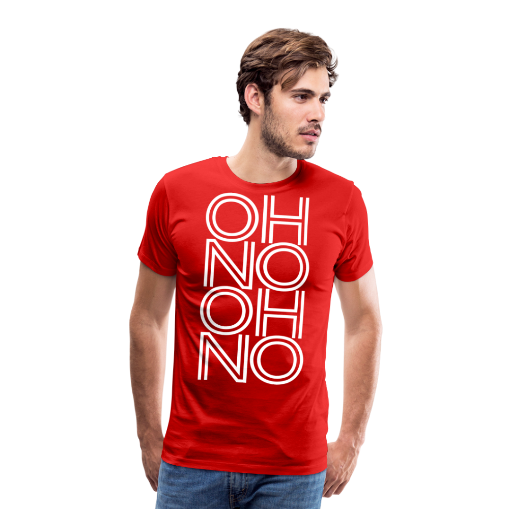 OH NO - Männer T-Shirt - Rot
