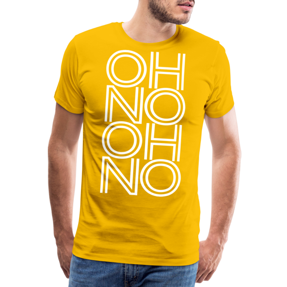 OH NO - Männer T-Shirt - Sonnengelb
