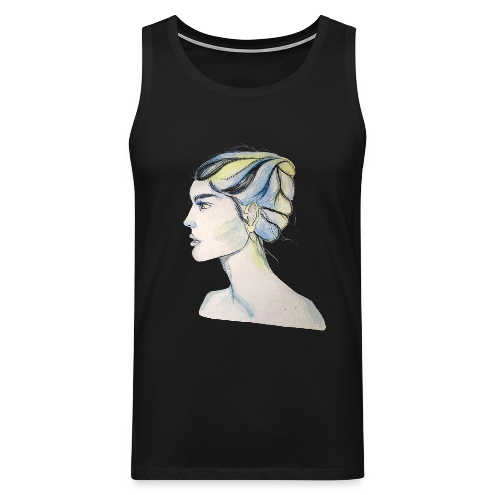 Portrait - Männer Tank Top - Schwarz