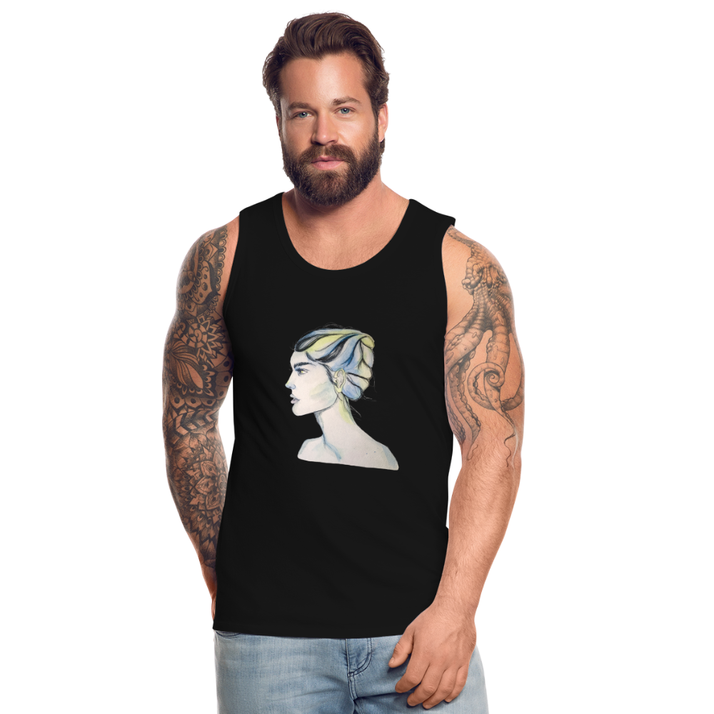 Portrait - Männer Tank Top - Schwarz