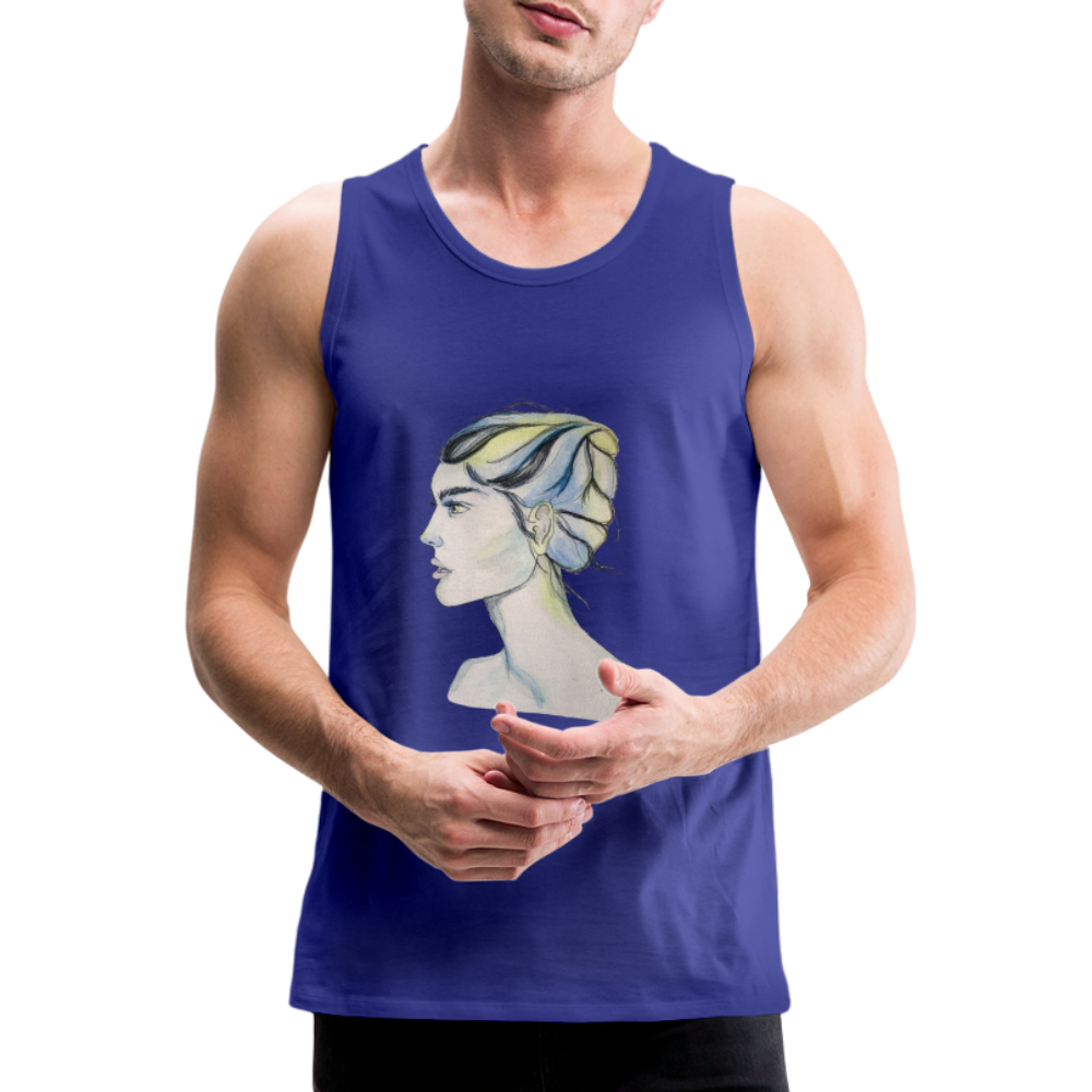 Portrait - Männer Tank Top - Königsblau
