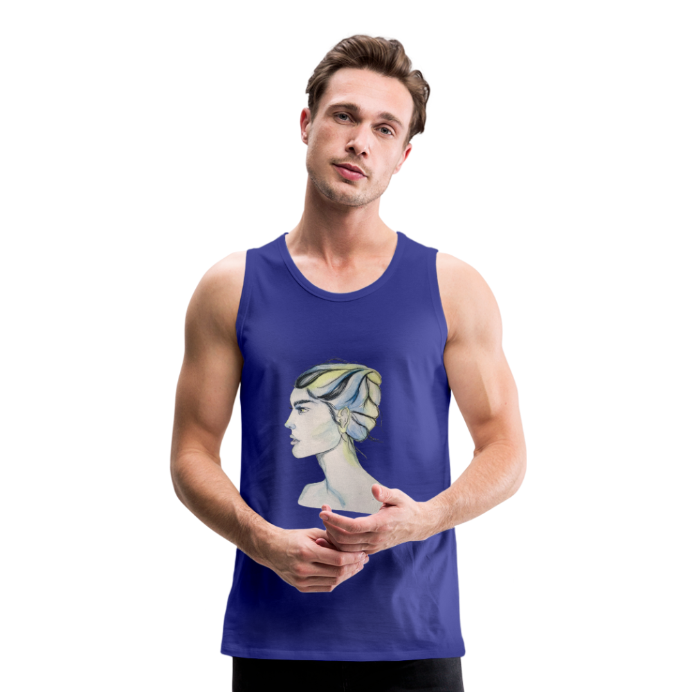 Portrait - Männer Tank Top - Königsblau