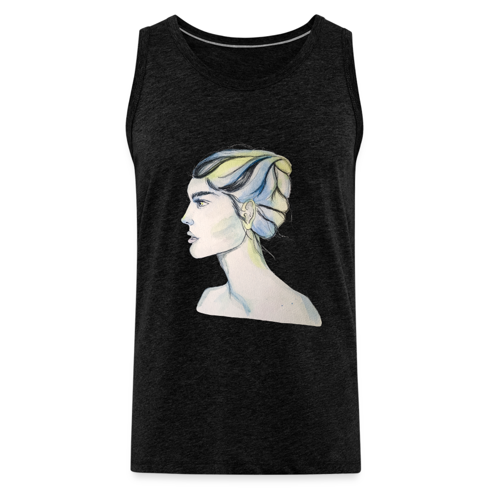 Portrait - Männer Tank Top - Anthrazit