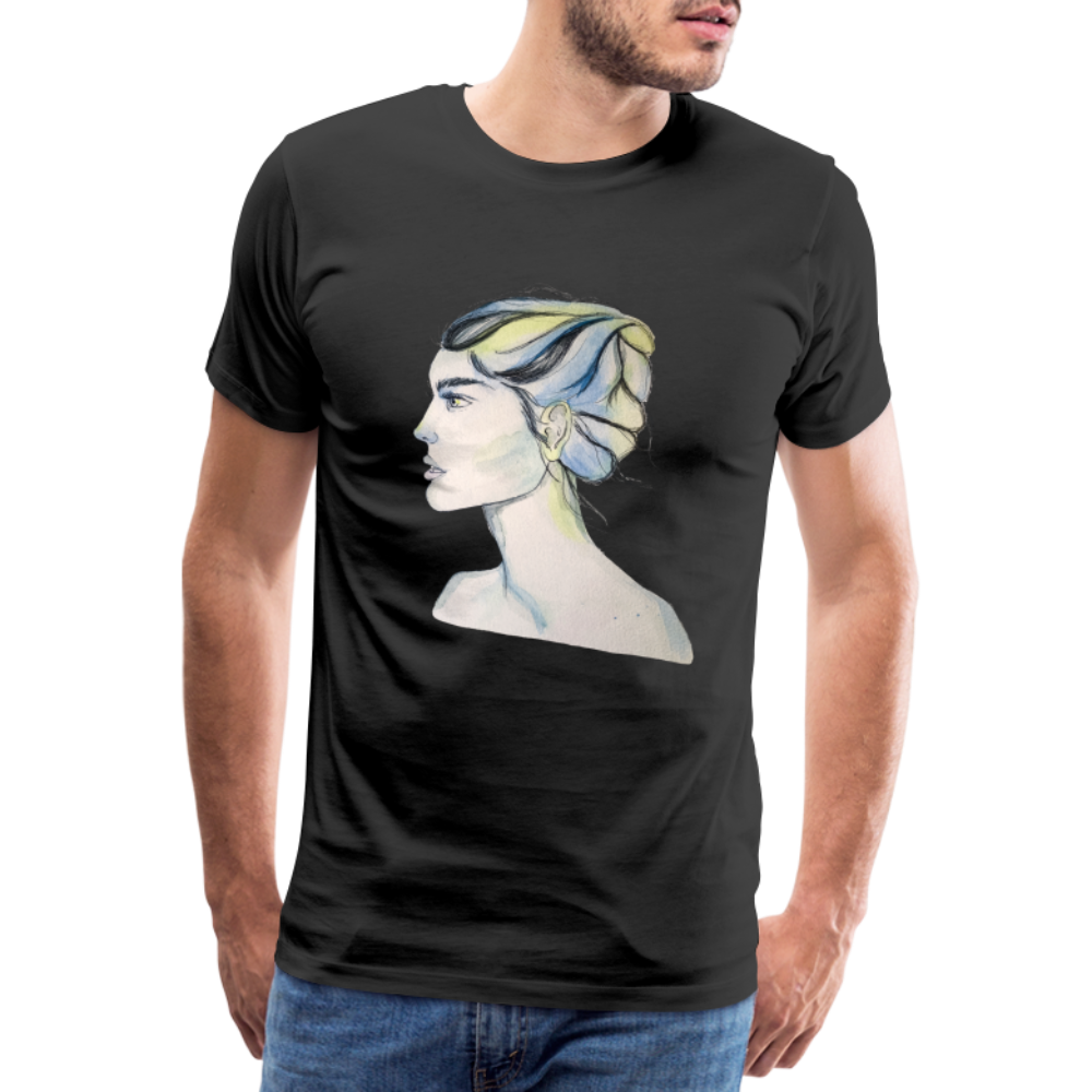Portrait - Männer T-Shirt - Schwarz