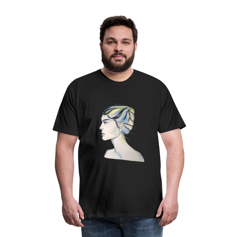 Portrait - Männer T-Shirt - Schwarz