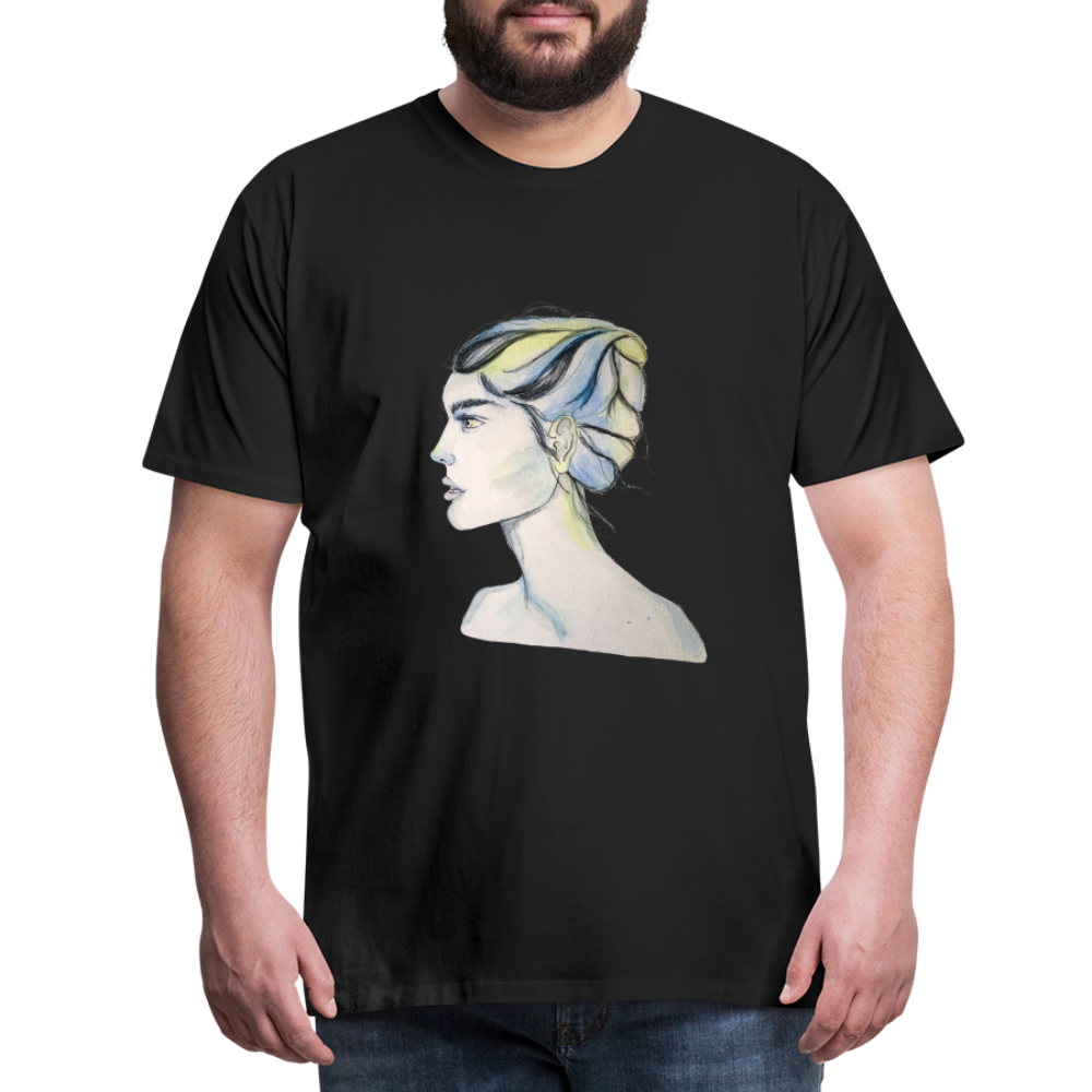 Portrait - Männer T-Shirt - Schwarz