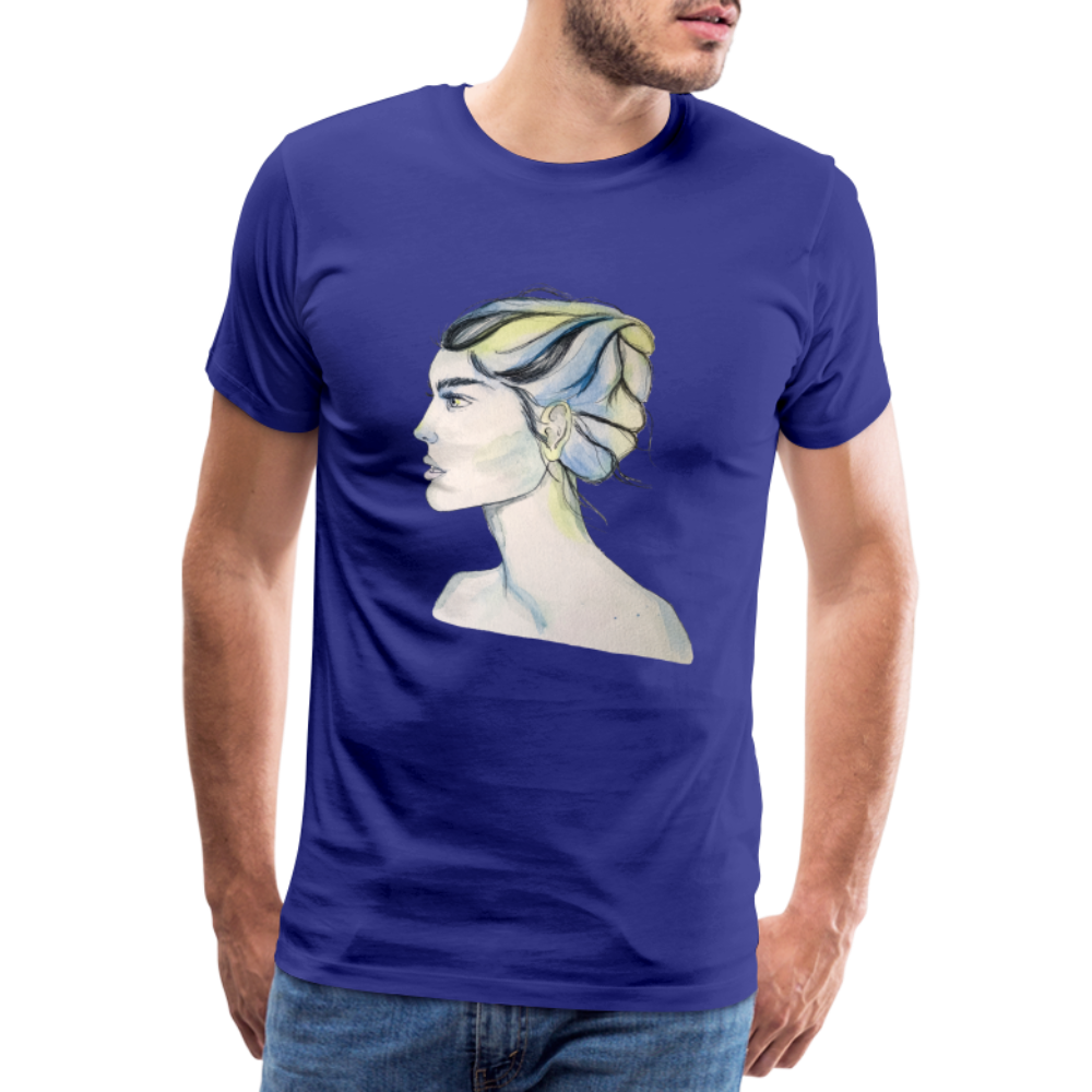 Portrait - Männer T-Shirt - Königsblau