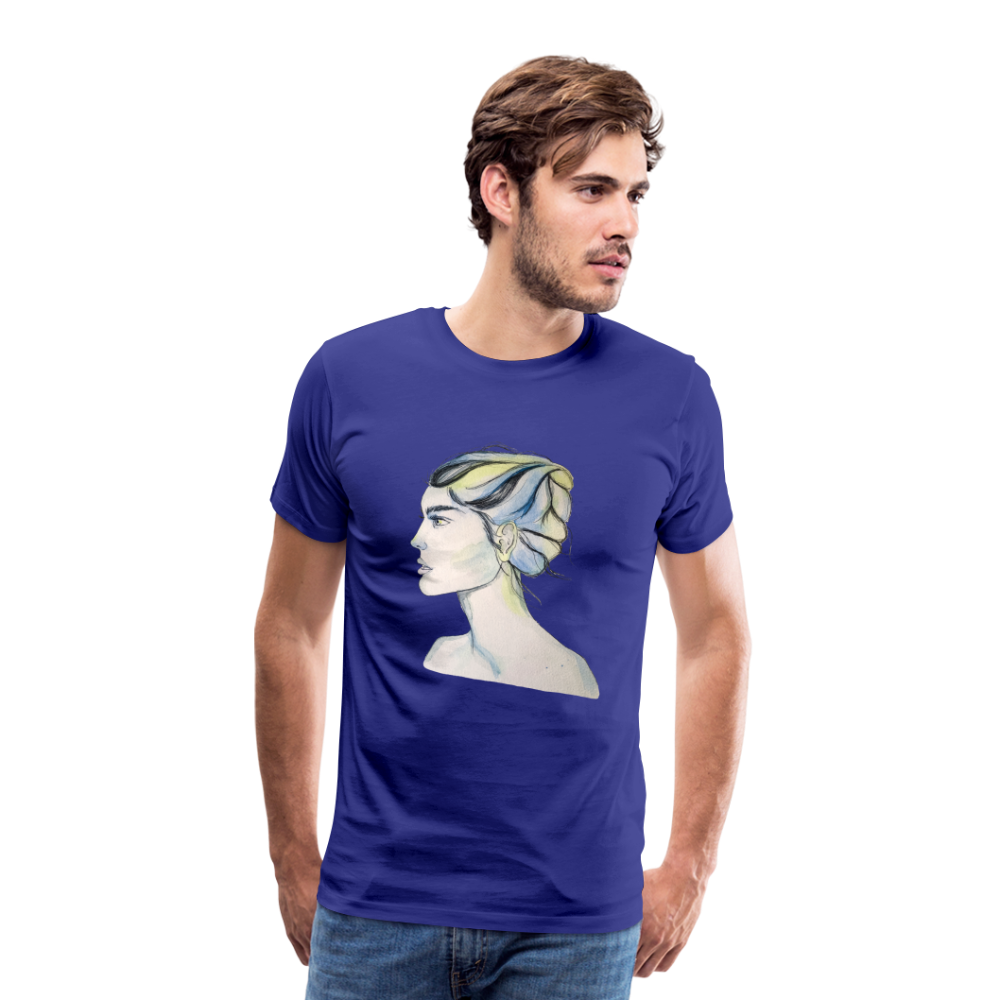 Portrait - Männer T-Shirt - Königsblau