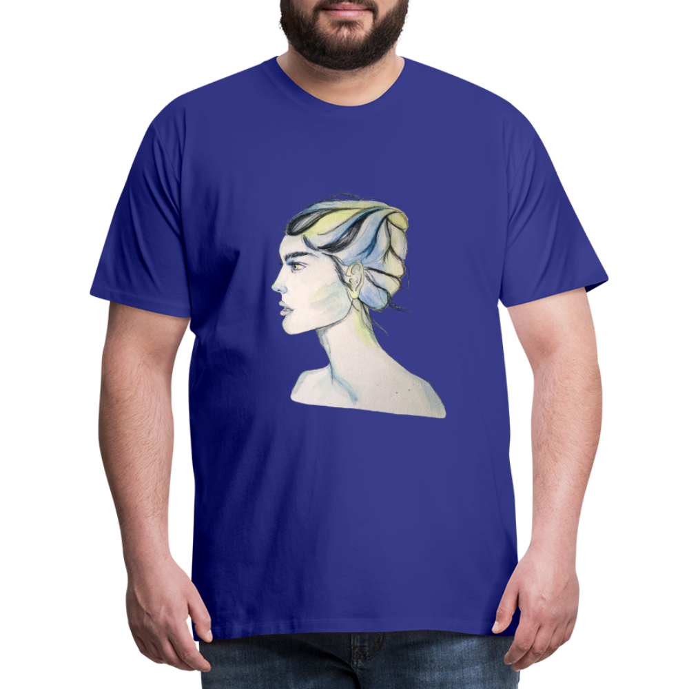 Portrait - Männer T-Shirt - Königsblau
