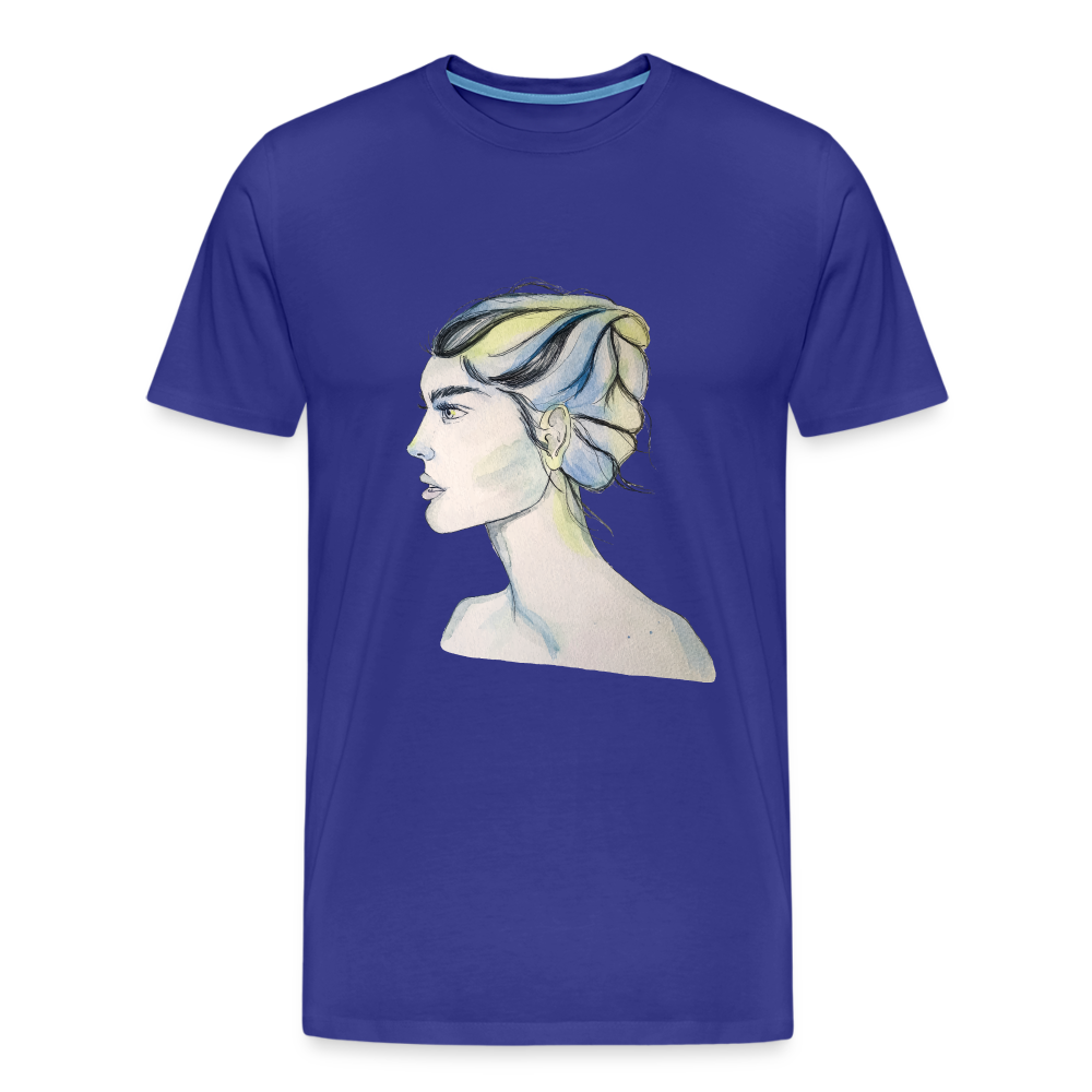 Portrait - Männer T-Shirt - Königsblau