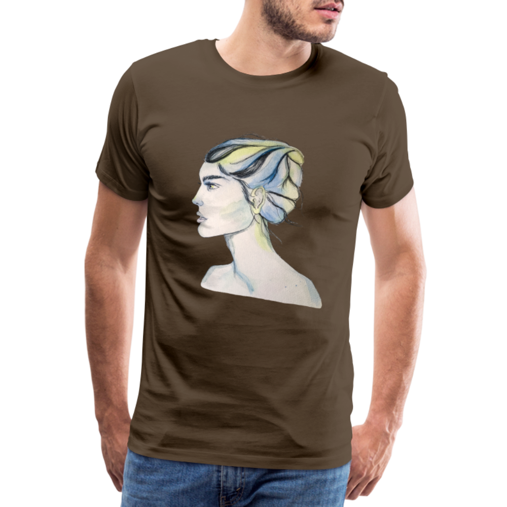 Portrait - Männer T-Shirt - Edelbraun