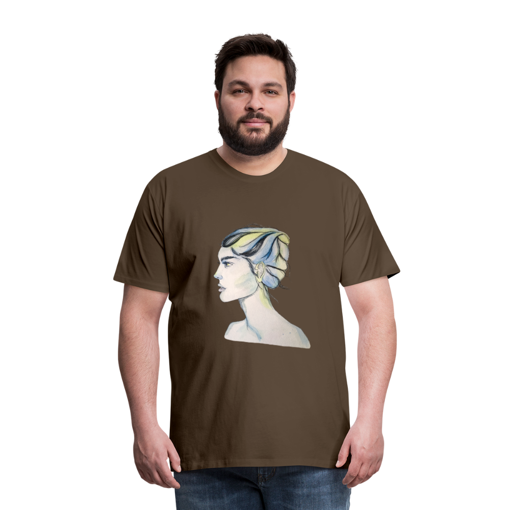 Portrait - Männer T-Shirt - Edelbraun