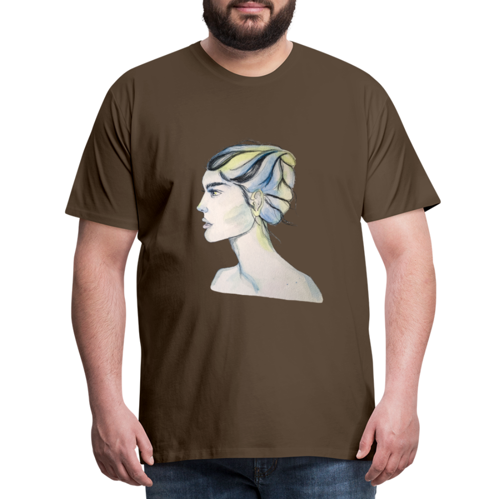 Portrait - Männer T-Shirt - Edelbraun