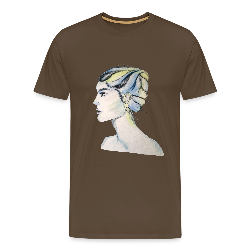 Portrait - Männer T-Shirt - Edelbraun