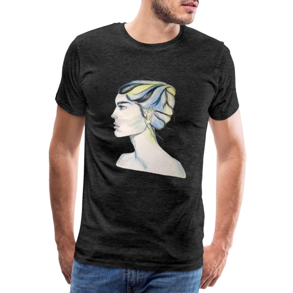 Portrait - Männer T-Shirt - Anthrazit