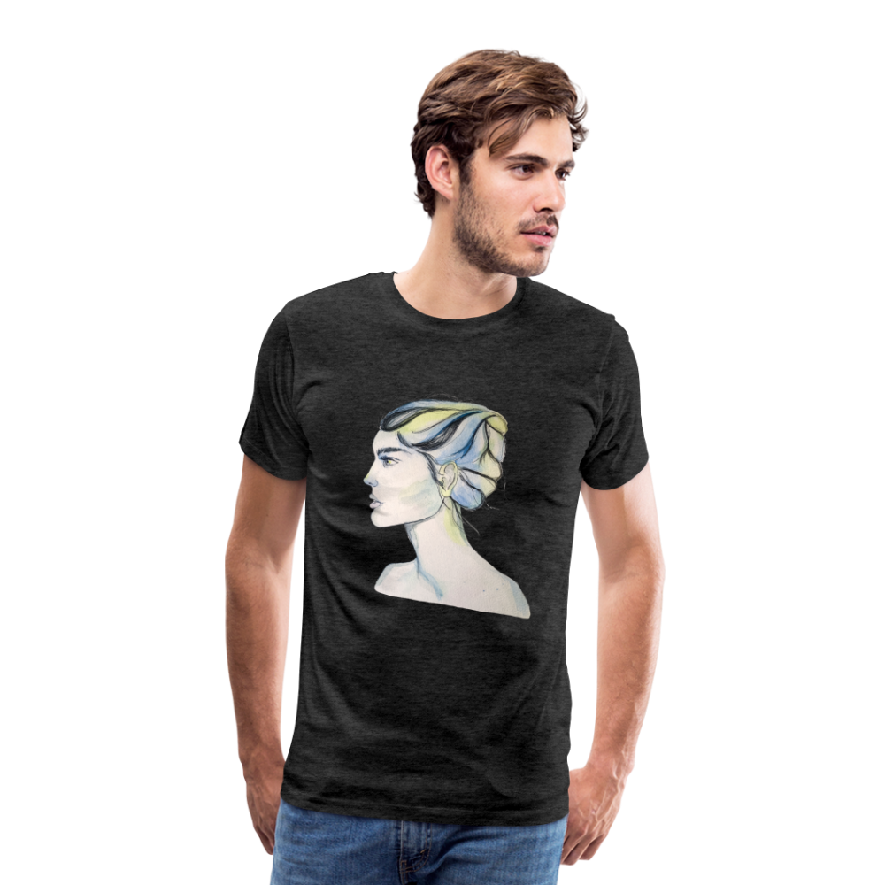 Portrait - Männer T-Shirt - Anthrazit