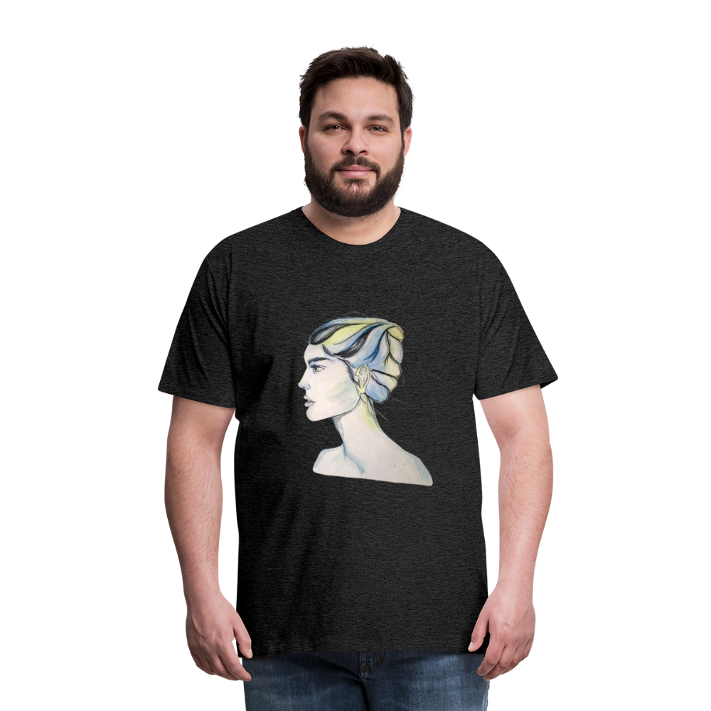 Portrait - Männer T-Shirt - Anthrazit