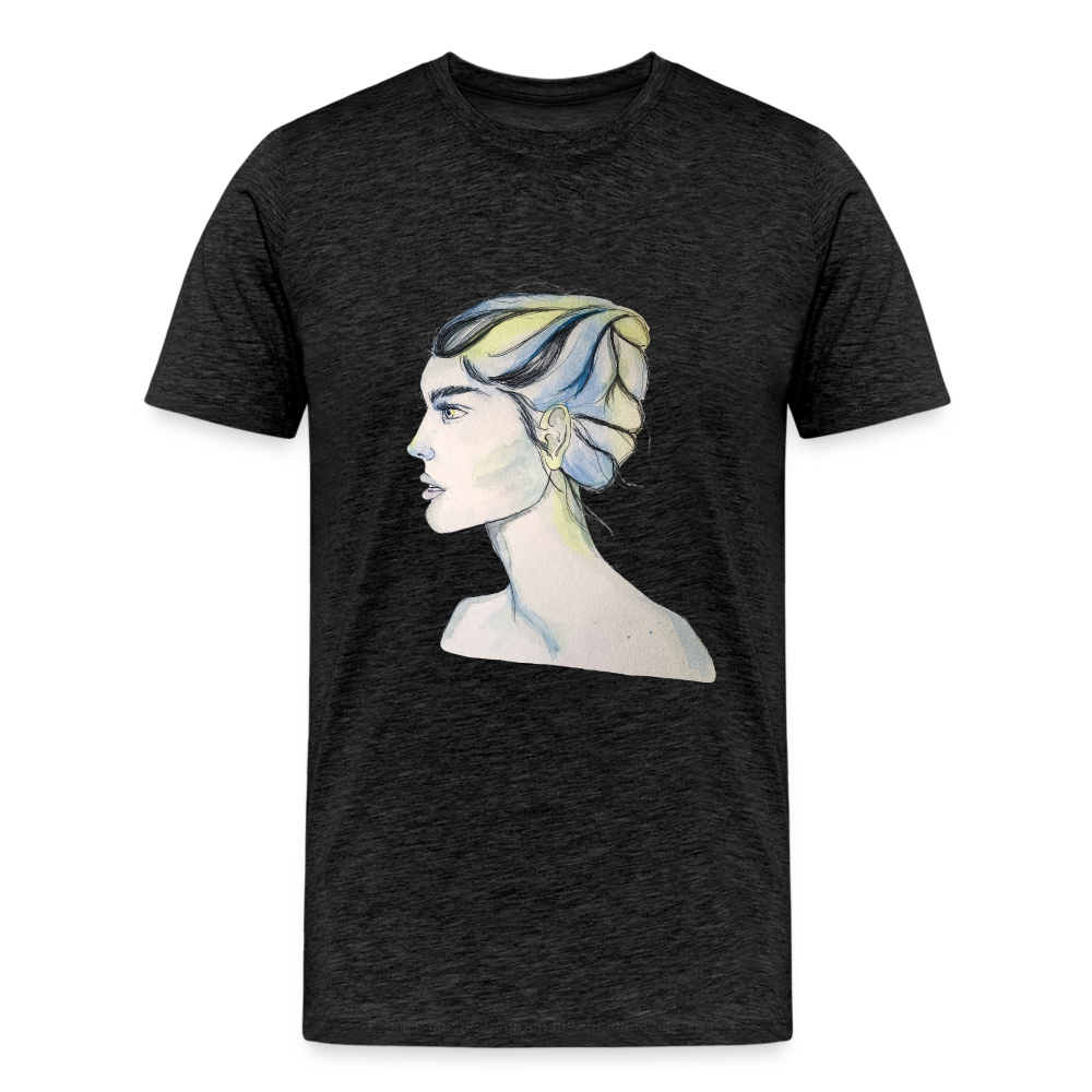 Portrait - Männer T-Shirt - Anthrazit