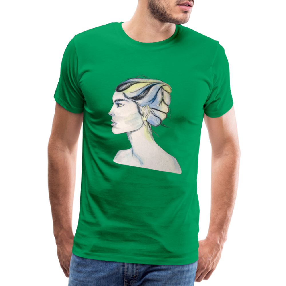 Portrait - Männer T-Shirt - Kelly Green