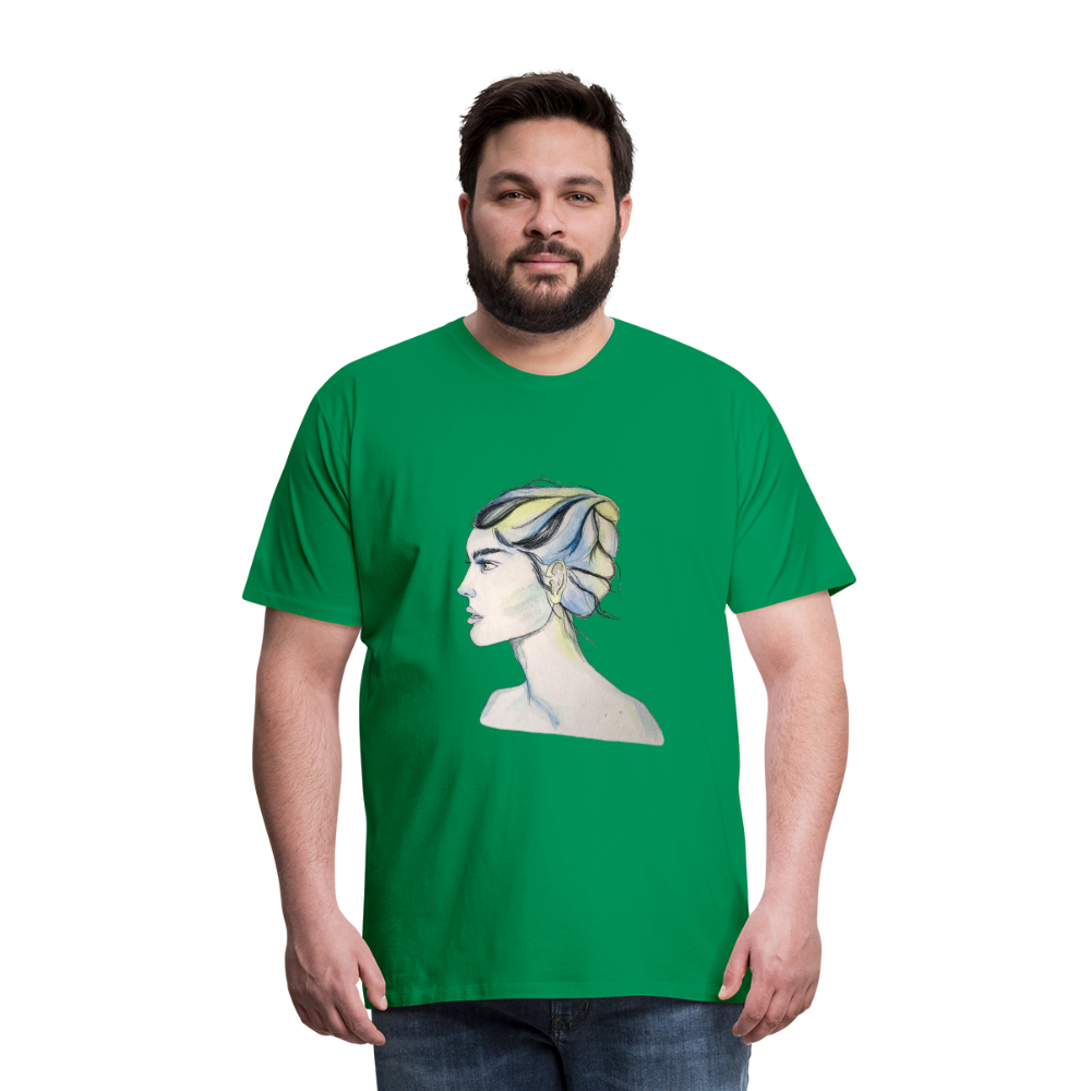 Portrait - Männer T-Shirt - Kelly Green