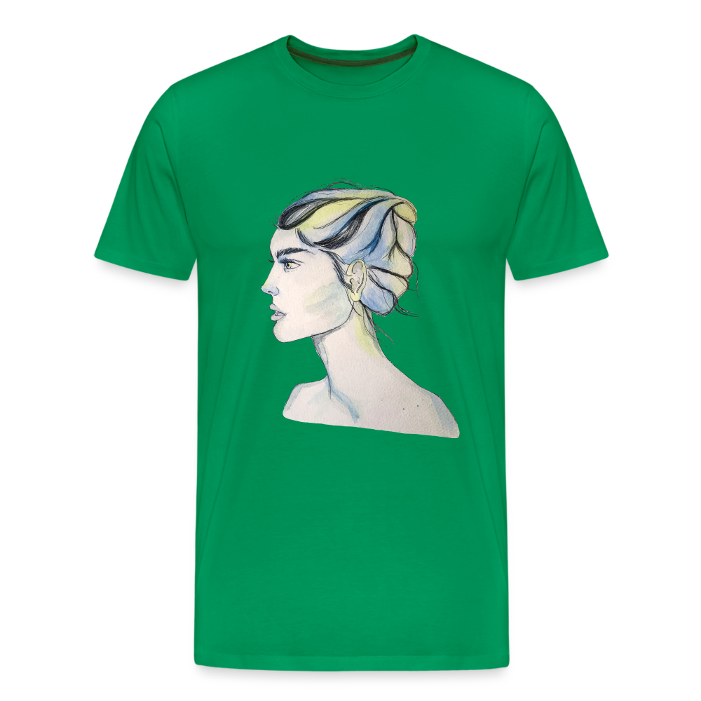 Portrait - Männer T-Shirt - Kelly Green