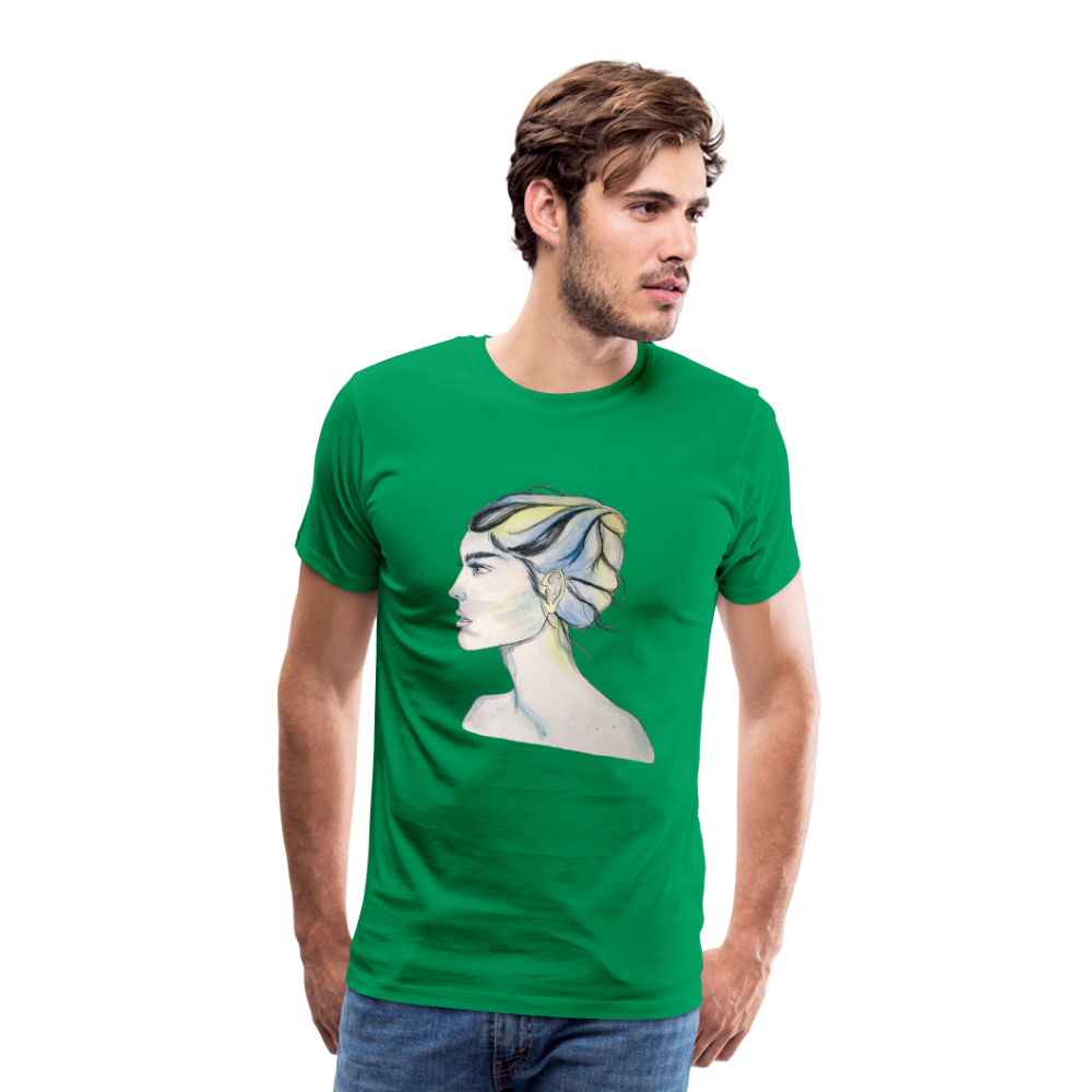 Portrait - Männer T-Shirt - Kelly Green