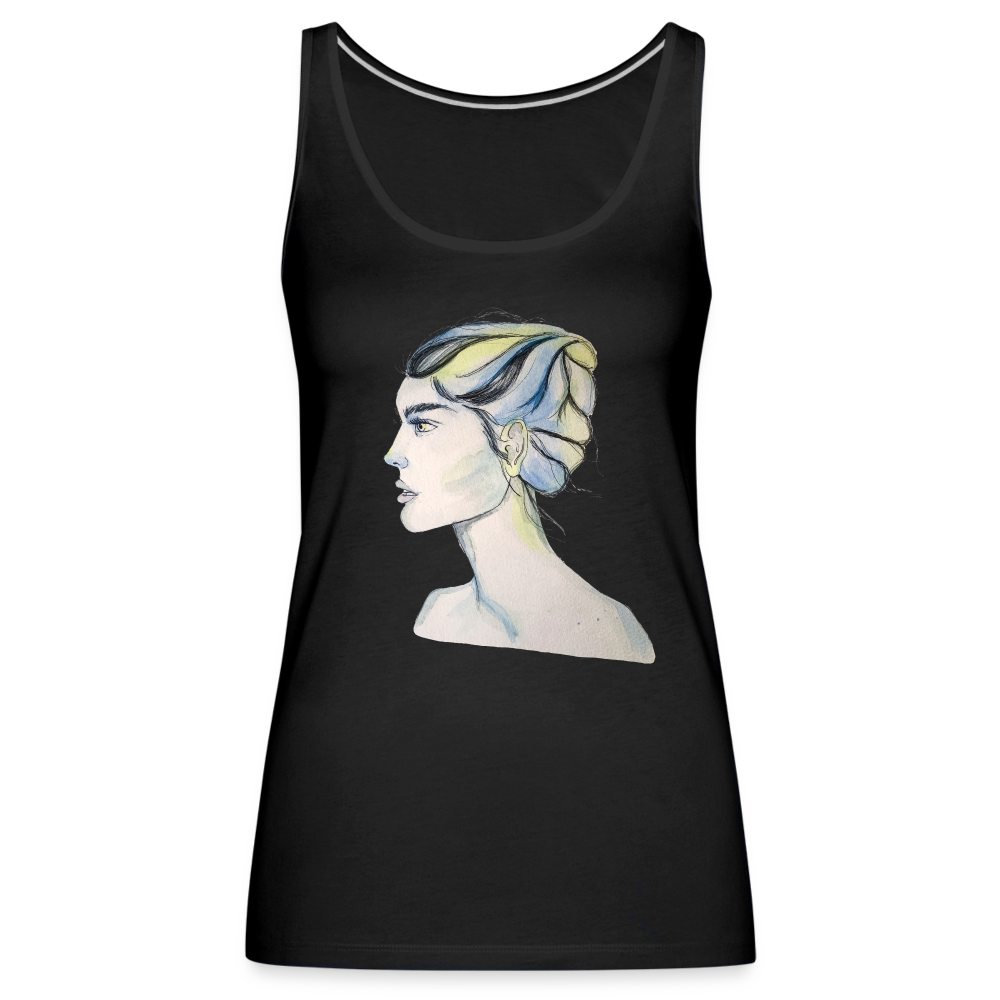 Portrait - Frauen Tank Top - Schwarz