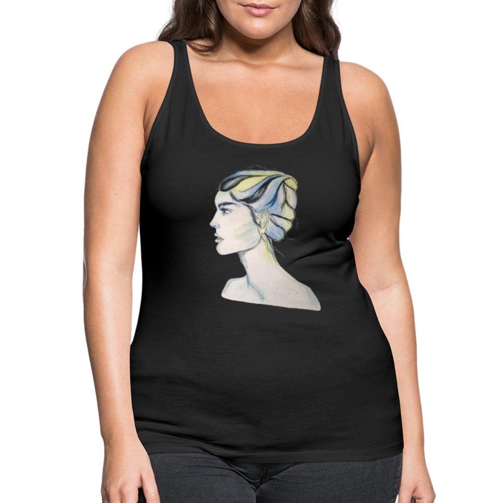 Portrait - Frauen Tank Top - Schwarz