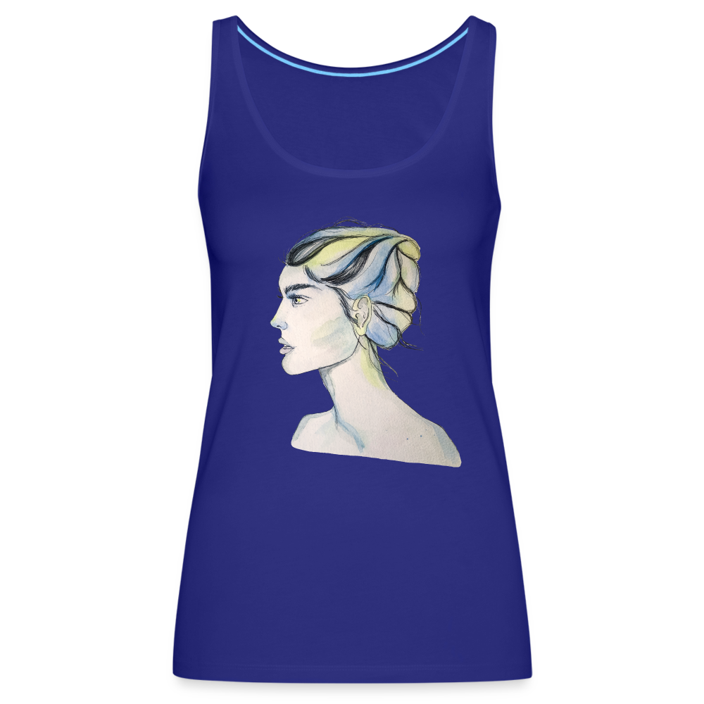 Portrait - Frauen Tank Top - Königsblau