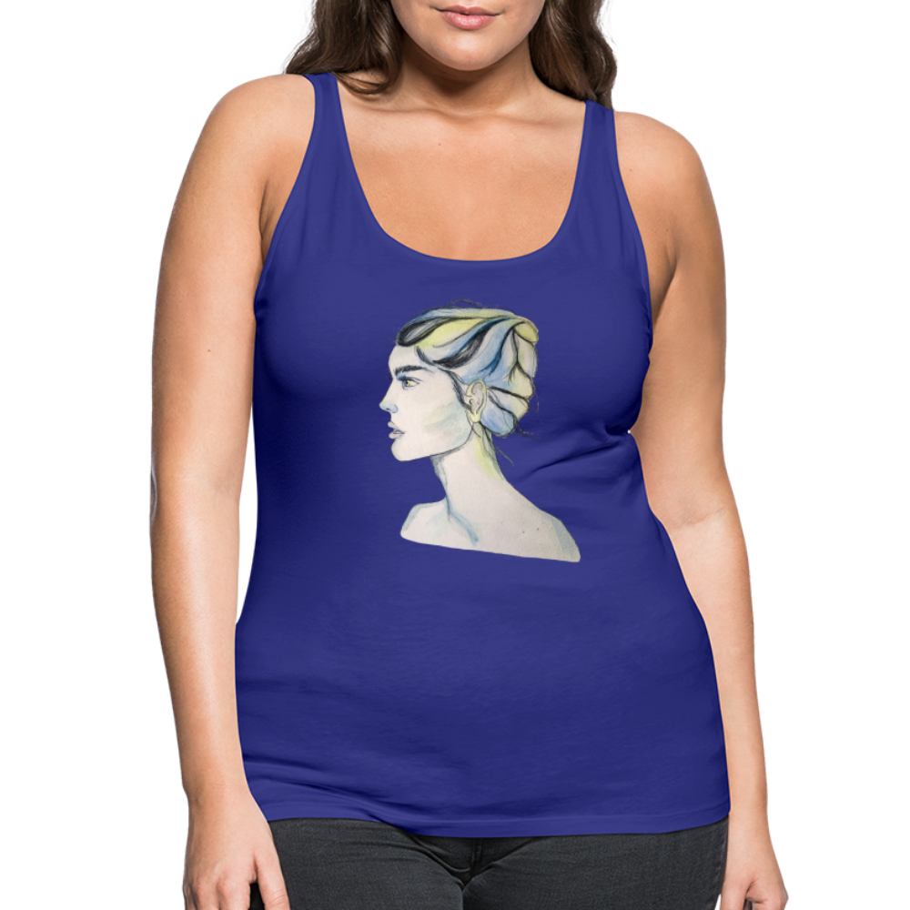 Portrait - Frauen Tank Top - Königsblau